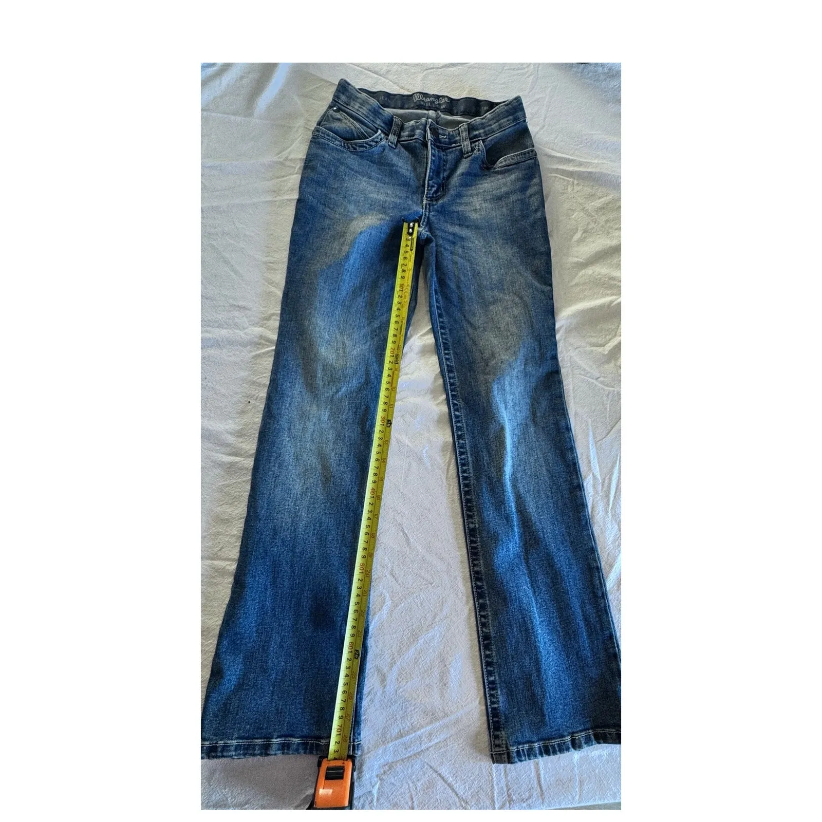 Wrangler Willow Women’s Jeans Size 3x32 Mid Rise Stretch Bootcut Blue - Image 2