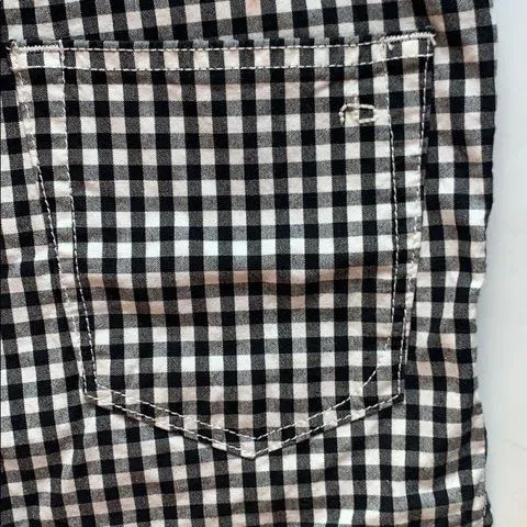 Rag and Bone black & white high rise gingham shorts! - Image 4