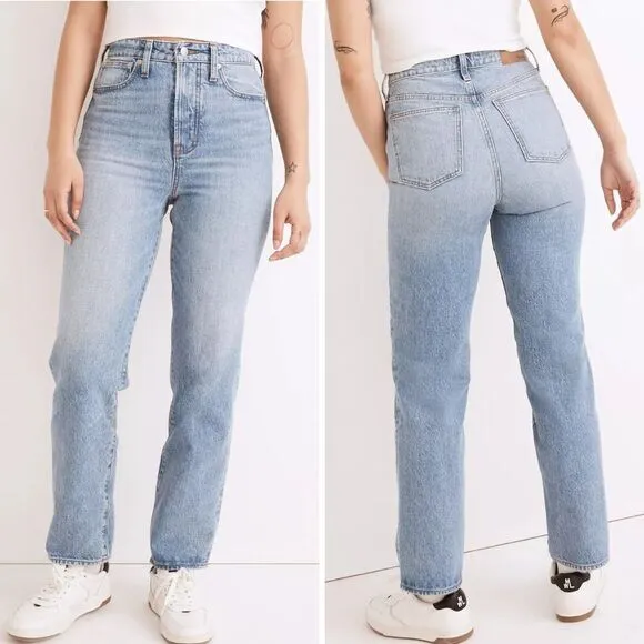 NEW Madewell The Curvy Perfect Vintage‎ Straight Jean in Seyland Wash, 26 - Image 2