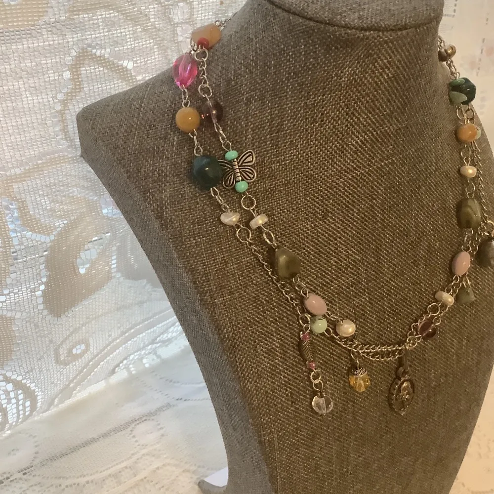 Vintage Royce Pendant Handmade Multi Color Choker - Image 4