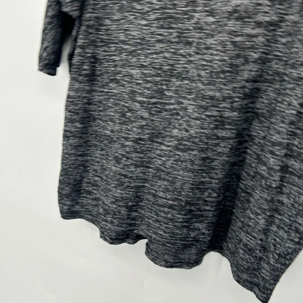 Ultra Freeze Marled Black Sweater Knit Top Dolman Sleeves Slouchy Oversized 2X - Image 5