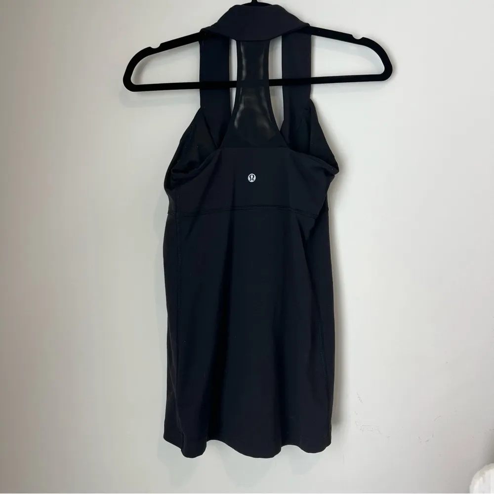 Lululemon Black Scoop Neck Tank sz 8 - Image 5