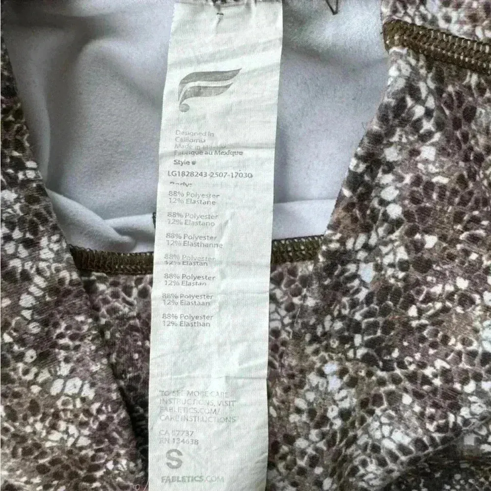 Fabletics Define Powerhold High Waisted 7/8 Leggings Small Black - Image 7