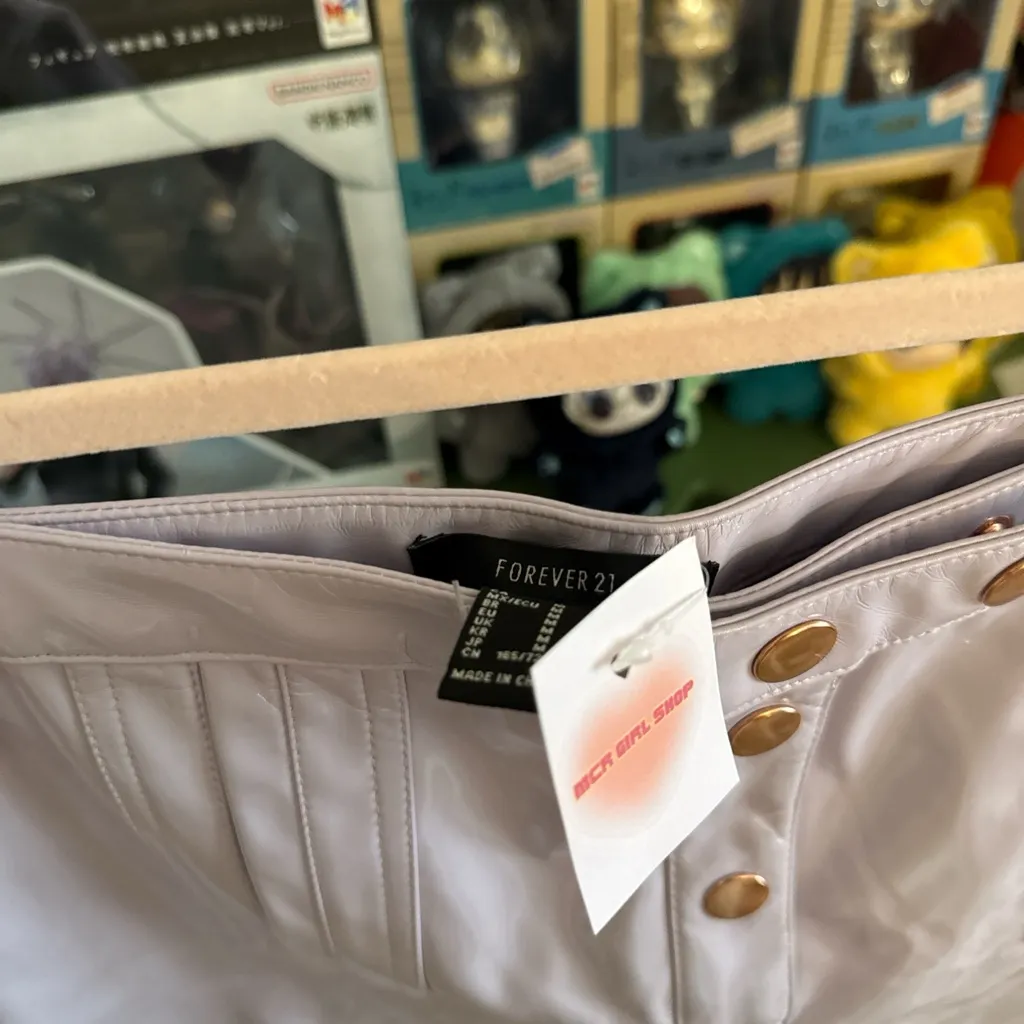 Forever 21 Shiny Lilac Mini Skirt - Image 4