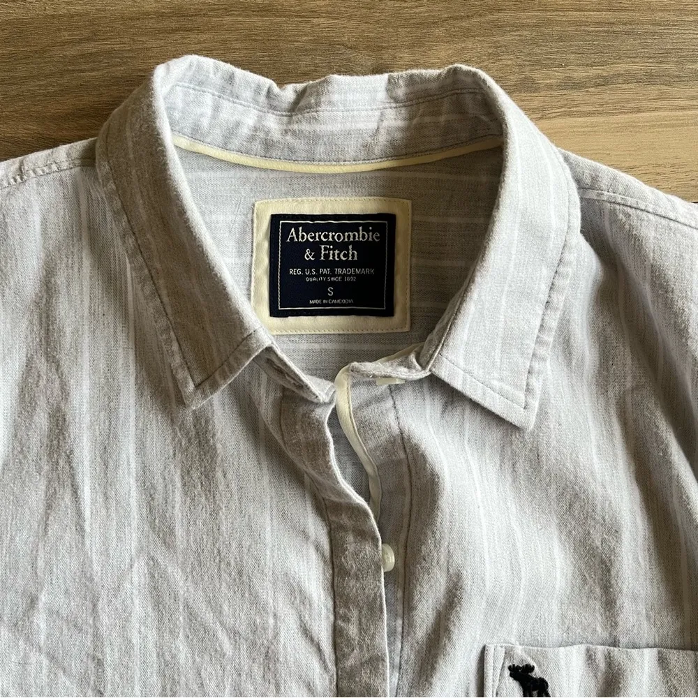 Light Gray Striped Button Down - Image 5