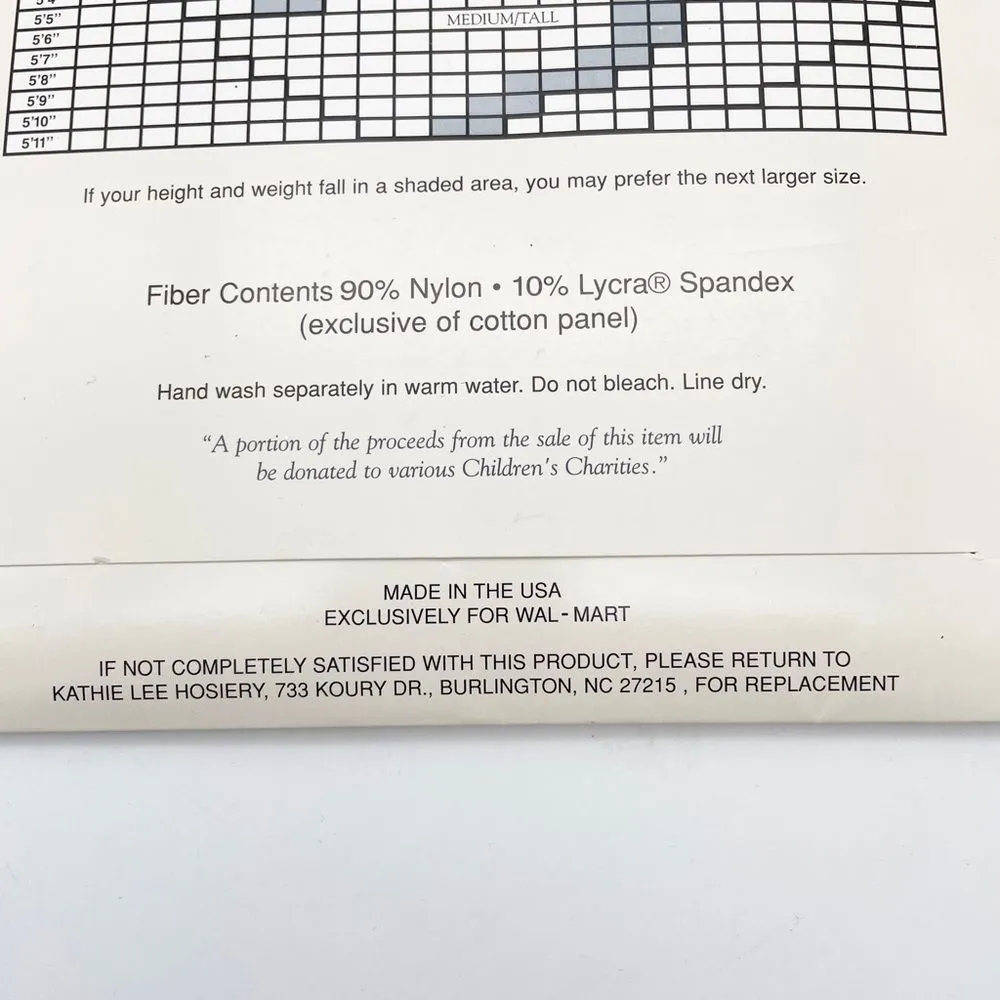 NWT Vintage Kathie Lee Daysheer Control Top Sandalfoot Hose Ivory Sz Medium Tall White - Image 8