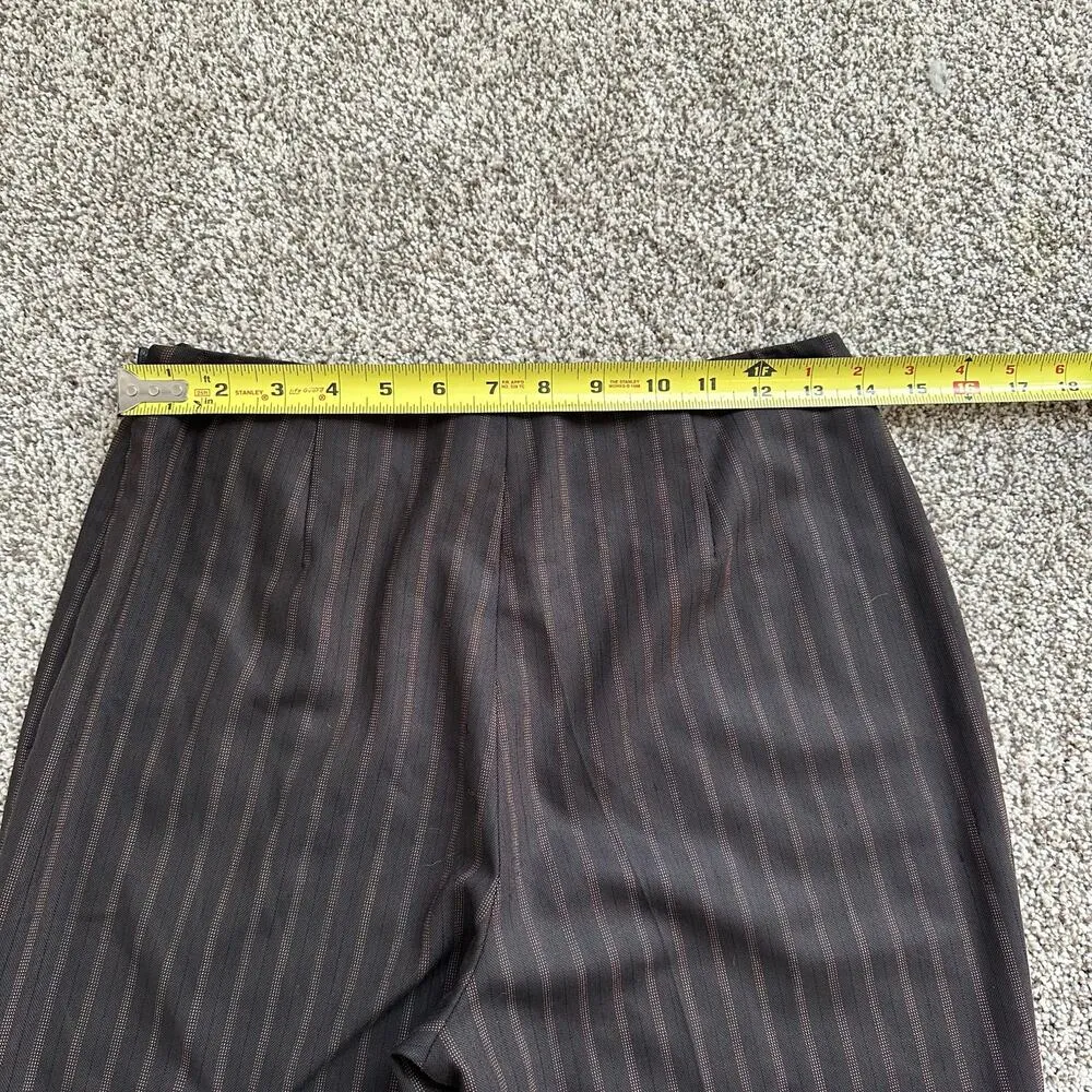 Piazza Sempione brown pinstripe wool/silk blend dress pants size 42 - Image 10