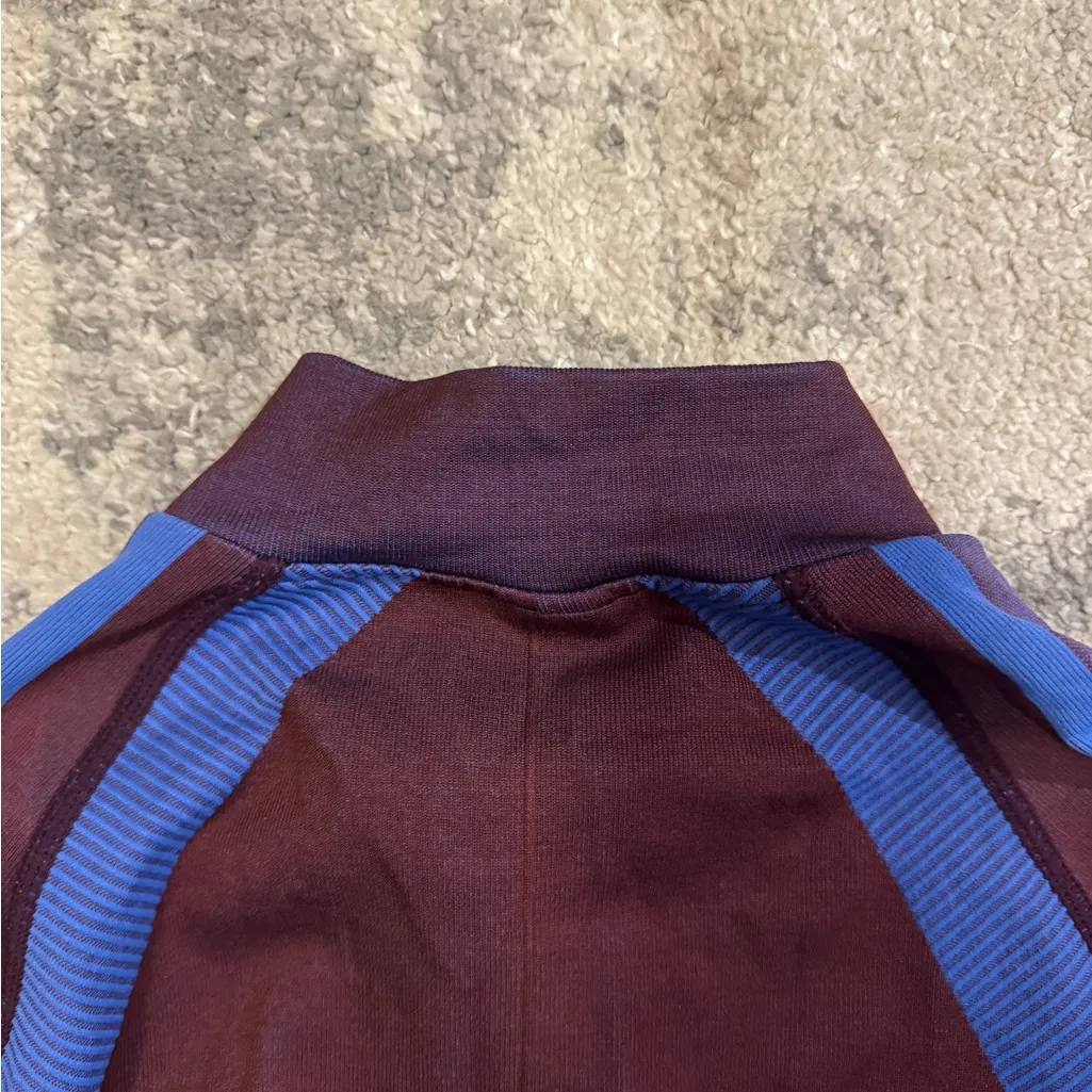 Victoria's Secret Pink Maroon and Blue Pullover - Image 7