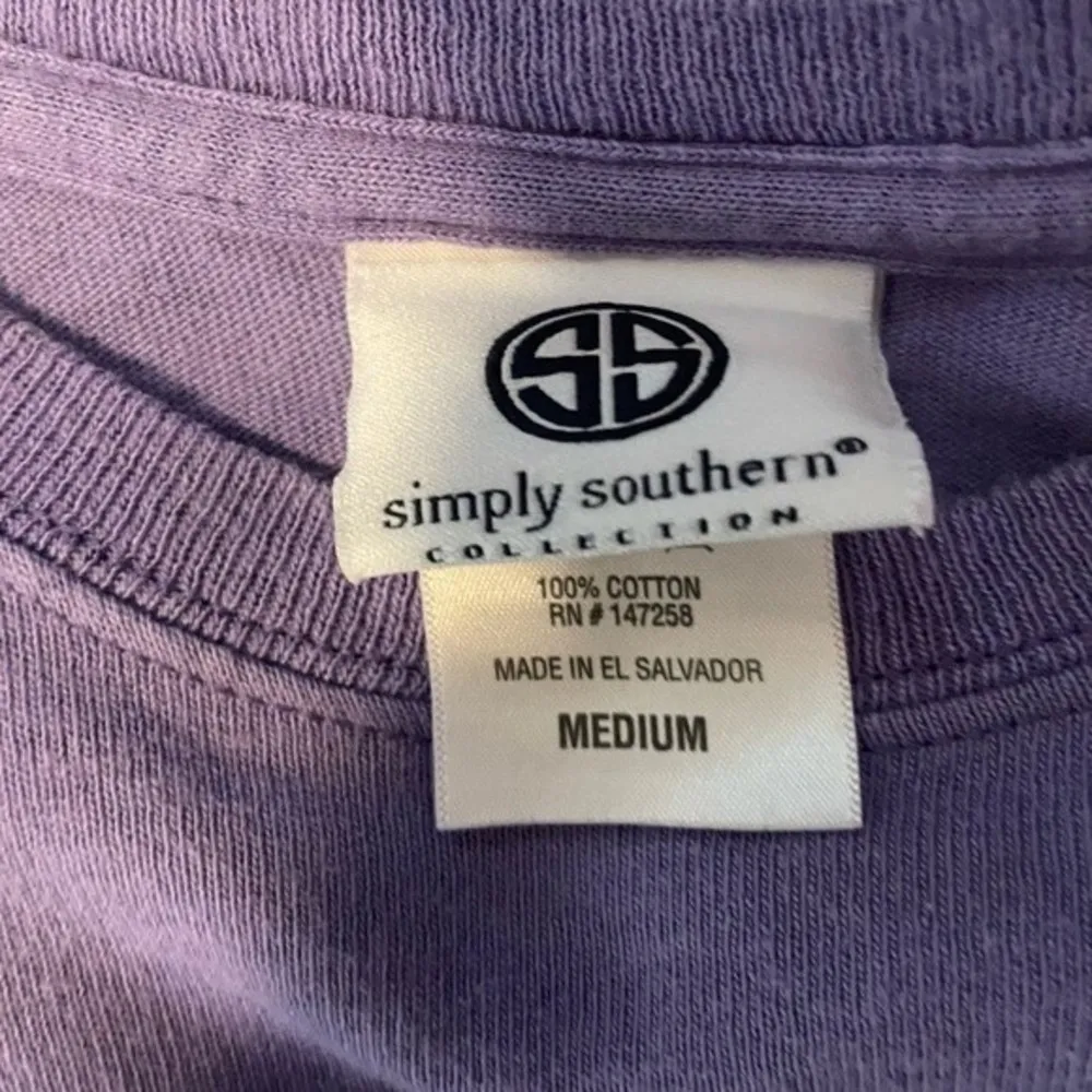 Women’s “Simply Southern” Purple Tee Size Medium - Image 3