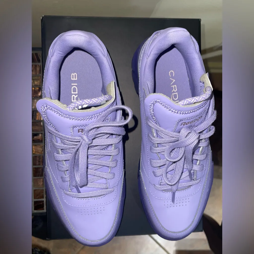 REEBOK X: CARDI B ATHLETIC SNEAKER - Purple Trainer - Size 10WOMEN) - Image 3