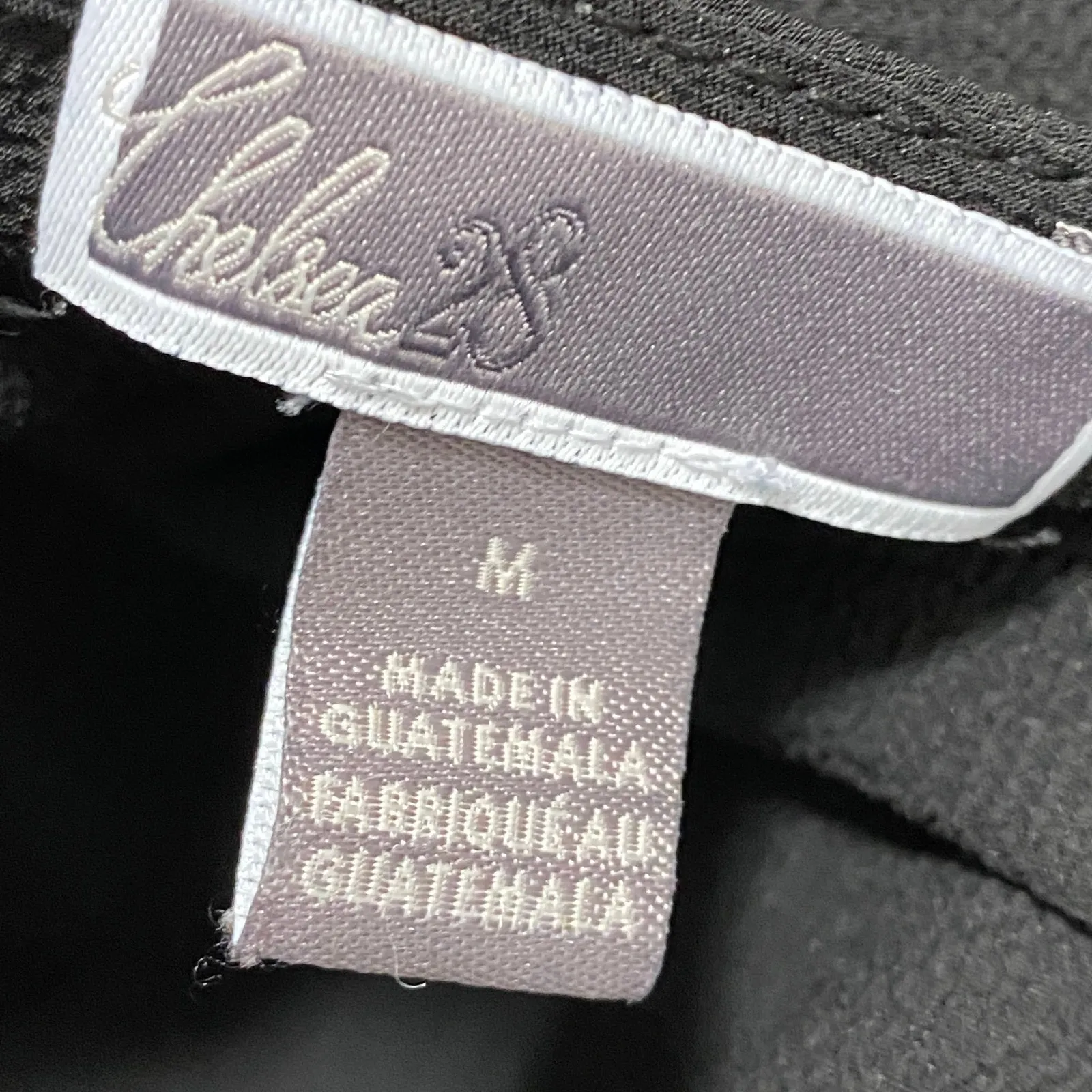 Chelsea 28 Black Long Sleeve Wrap Front Surplice V-Neck Top Women's Size Medium - Image 5