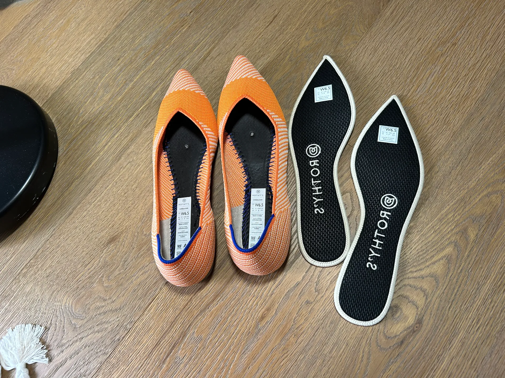 Rothy's Size 6.5  flats, orange The Point - Image 7