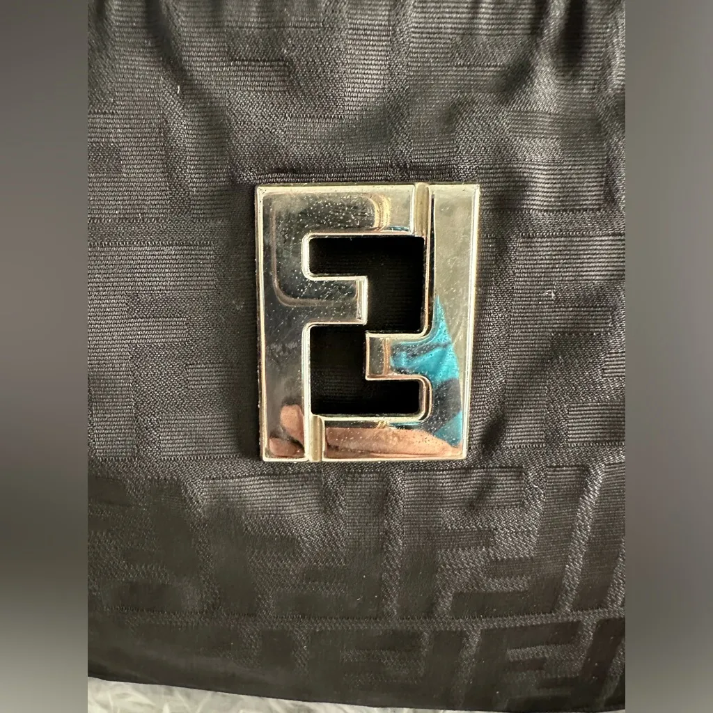 FENDI Zucca Black Nylon‎ Bag Handbag - Image 2