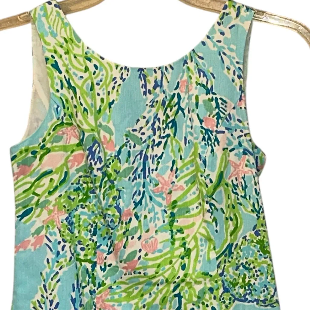 Lilly Pulitzer Cathy Shift Sheath Dress Lace Back Sky Blue Heaven Dress Size‎ 0 - Image 2