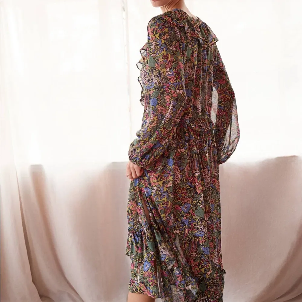 Anthropologie Multicolor Floral Dress - Image 3
