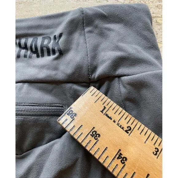 Gymshark High-Waisted Athletic Leggings with Side Pockets‎ Workout Gray S - Image 6