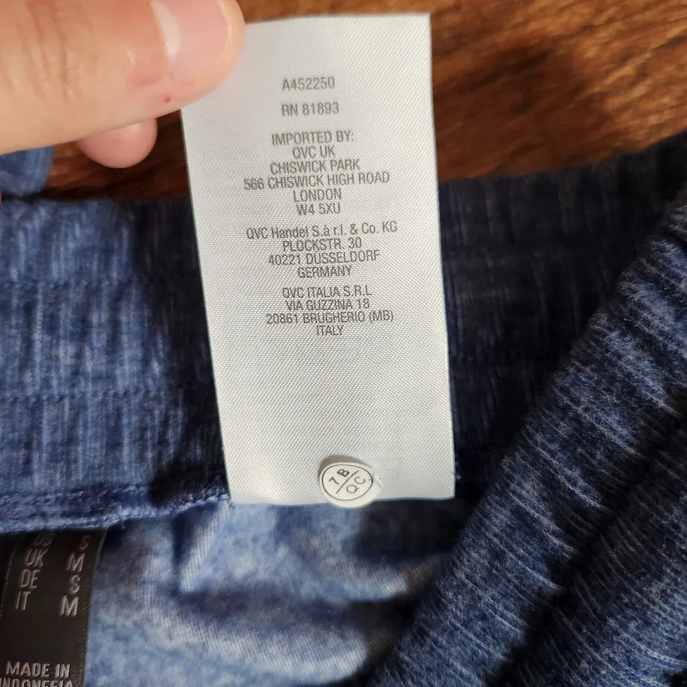 AnyBody Double Knit Regular Straight Leg Pant Indigo Women's Size Small NWOT Blue - Image 2