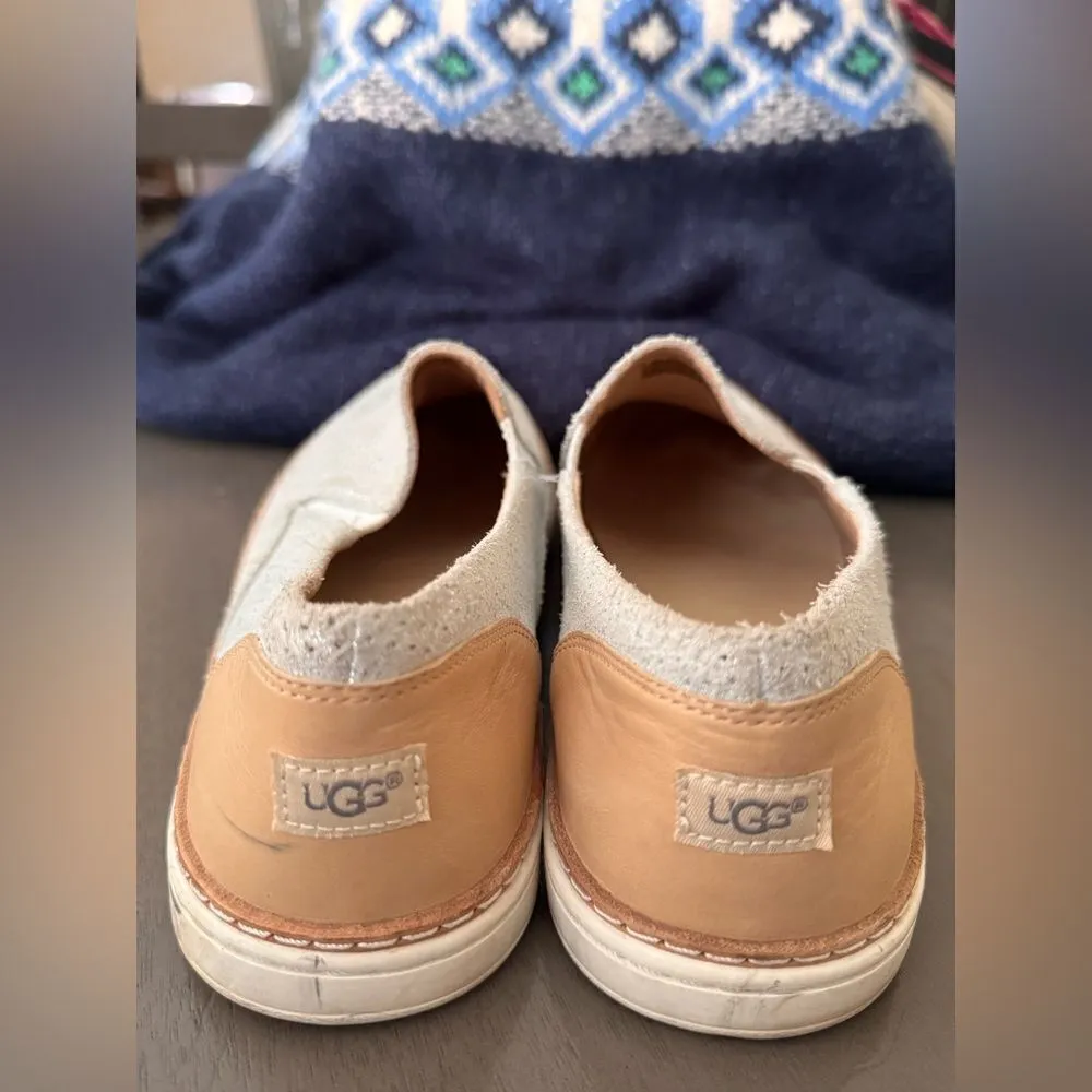 UGG Silver  Adley Perf Slip-On Shoes SIZE 10‎ - Image 8