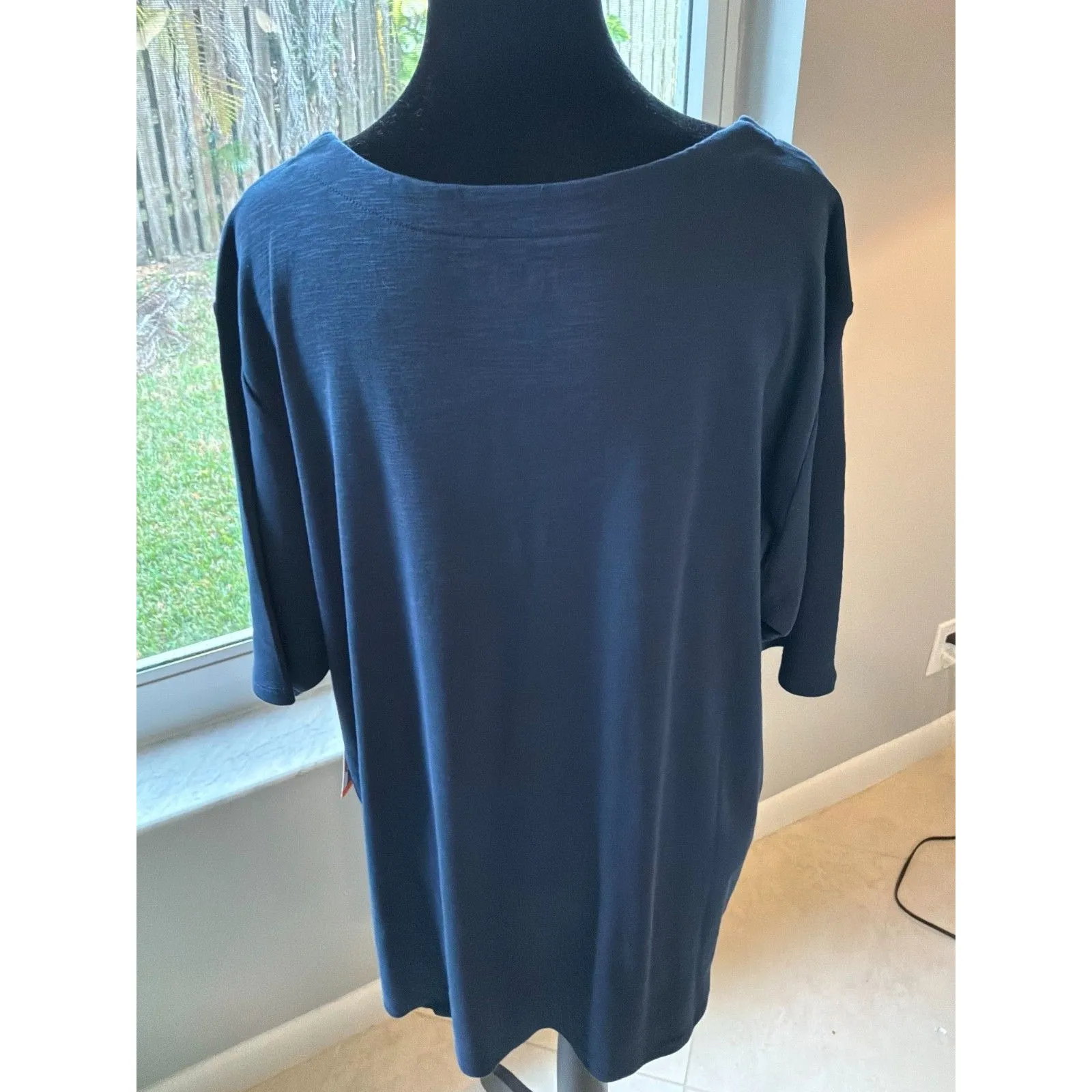 Orvis  XXL Navy Blue 100% Pima Cotton Tee Comfy Minimalist Classic Breathable - Image 4