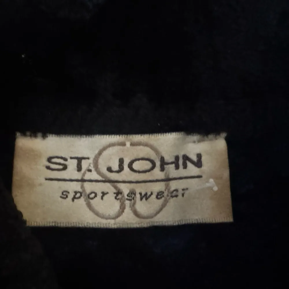 Vintage St. John Sweater Womens Large Chenille Scroll Floral 80s USA Made Blue - Image 9