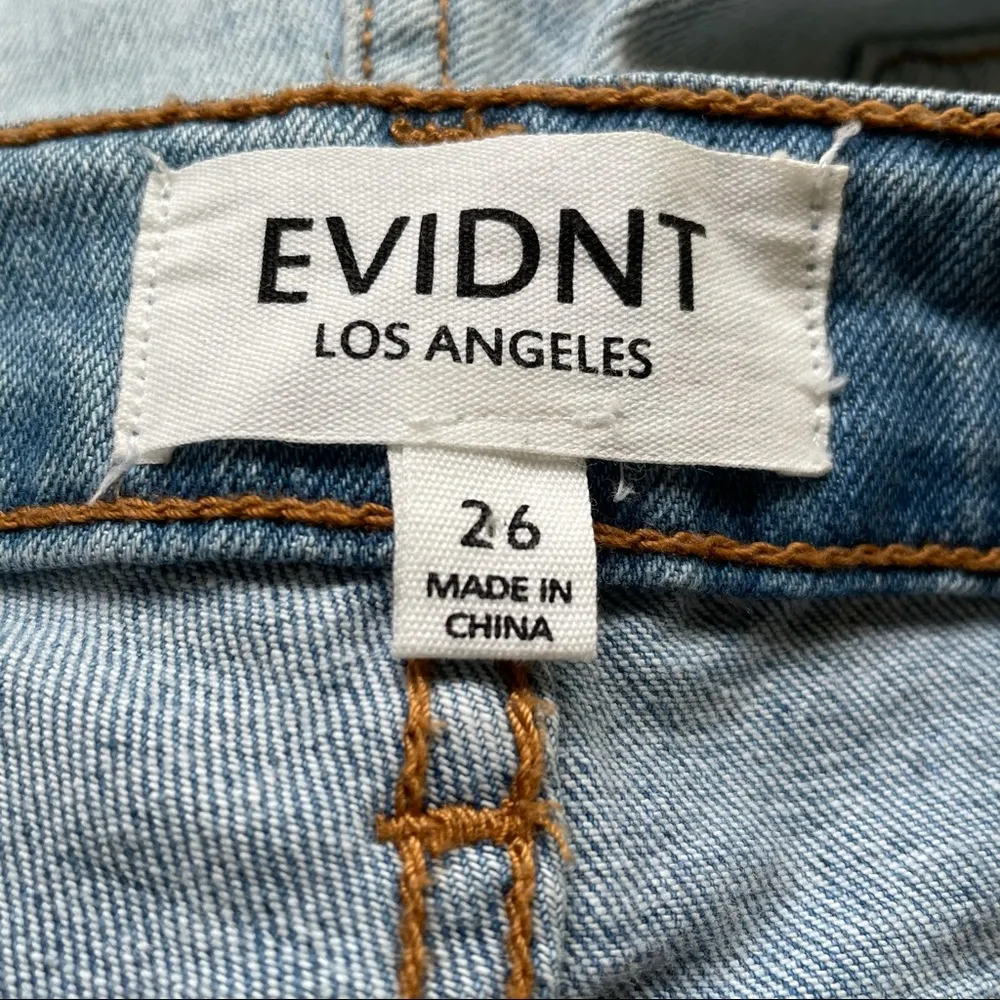 EVIDNT light wash frayed jeans - Image 6