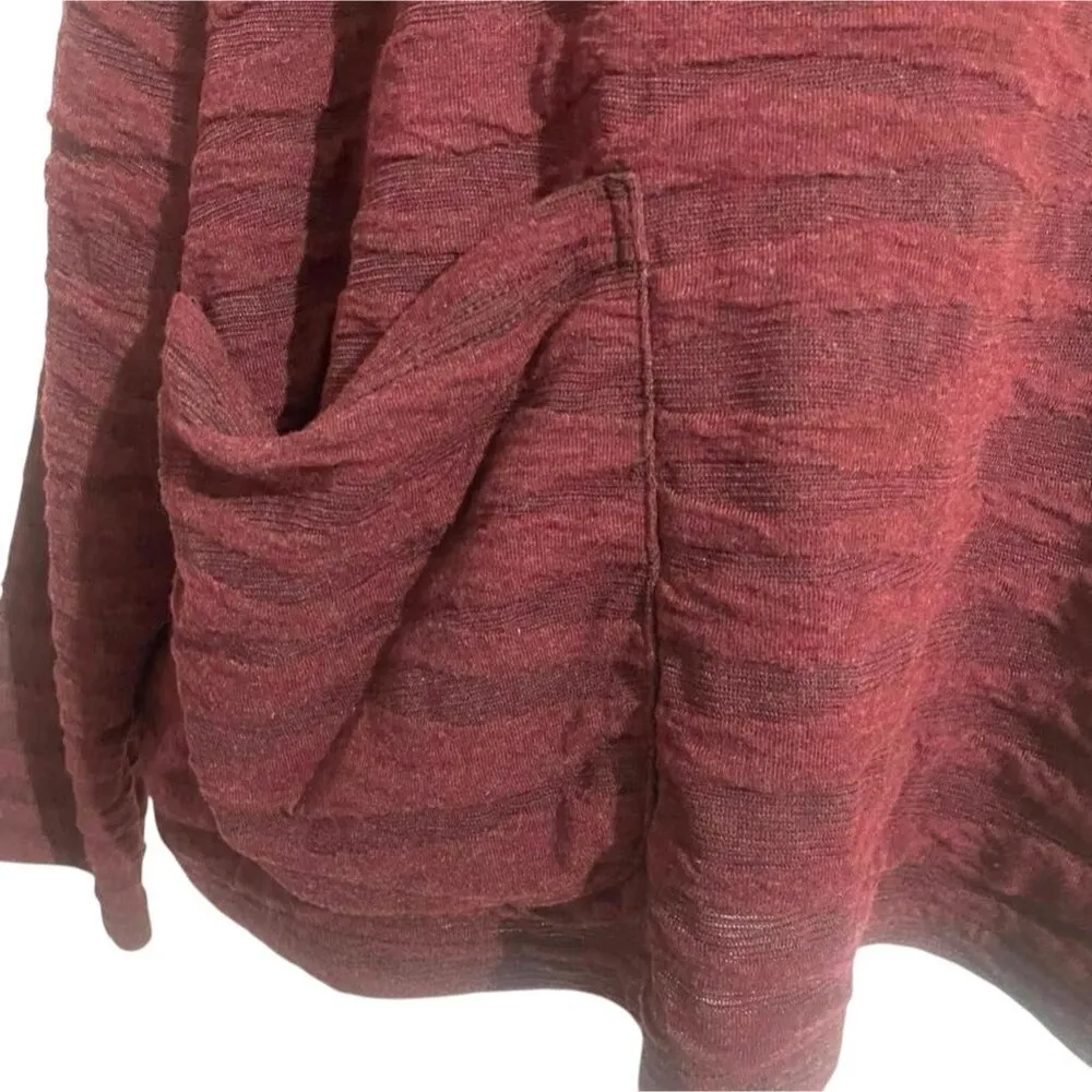 NEW Cut Loose Size Medium Top Blouse T Shirt Long Sleeve Pockets Lagenlook - Image 3