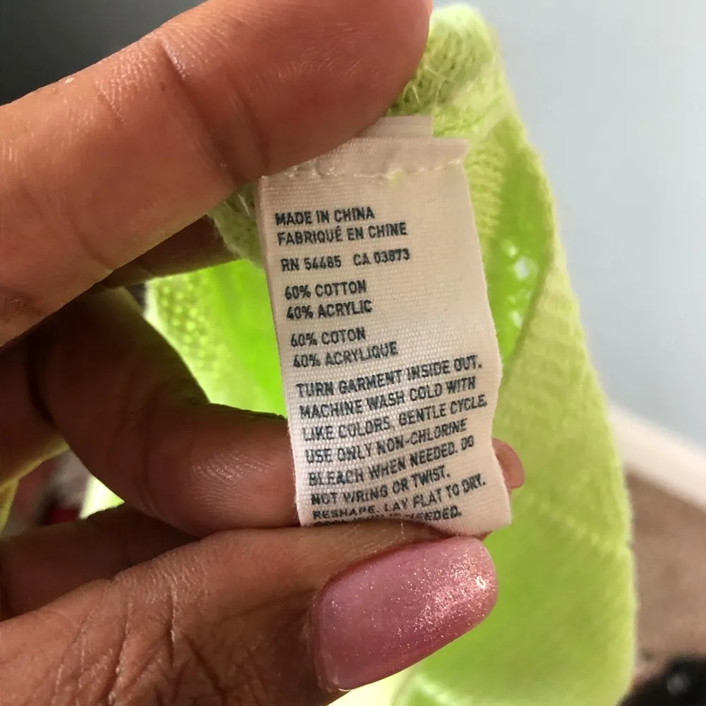 AMERICAN EAGLE | Neon Green Lightweight Button Cardigan Sweater - Image 14