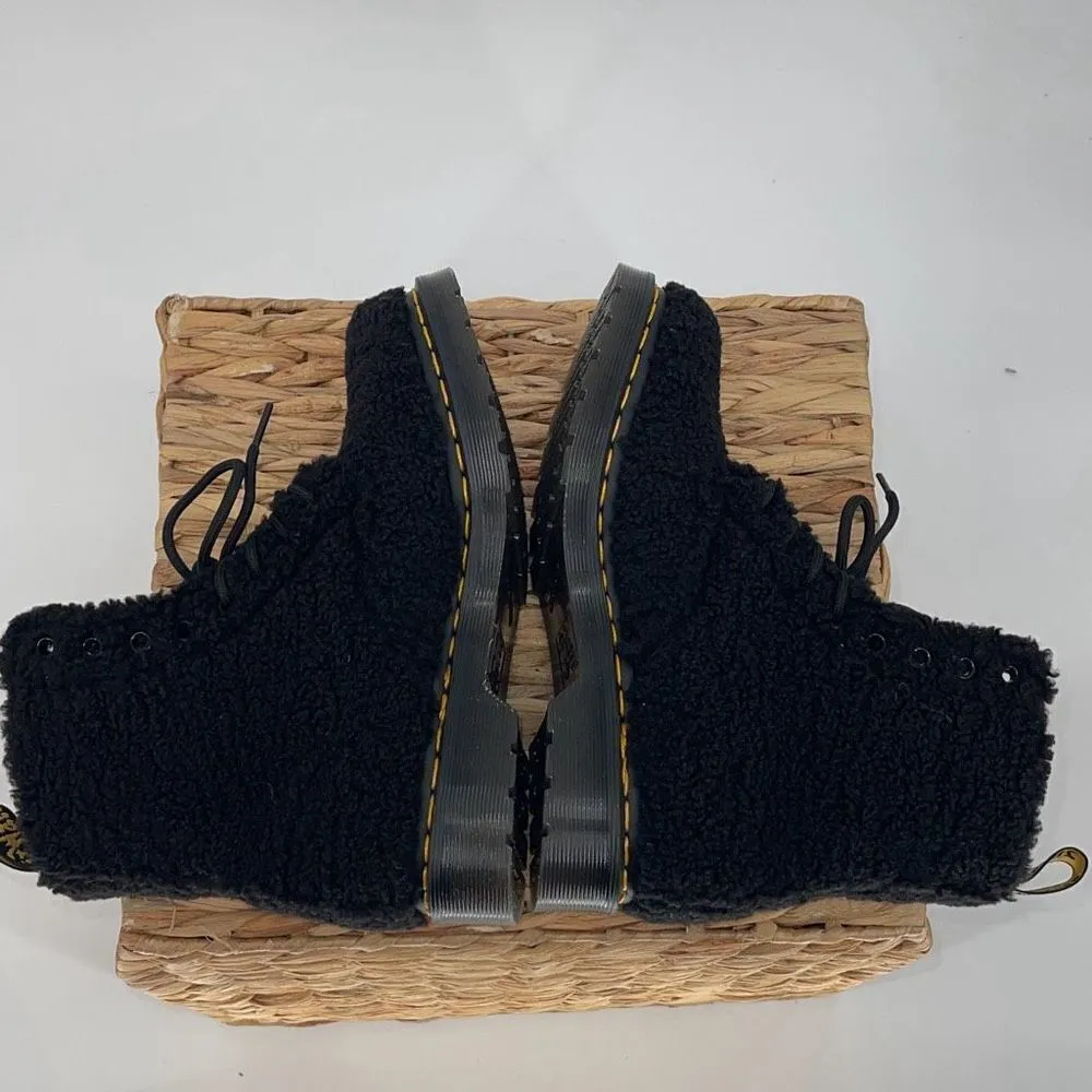 Dr. Martens‎ 1460 PASCAL WOMEN'S FAUX SHEARLING BOOTS Size 7 Black - Image 10