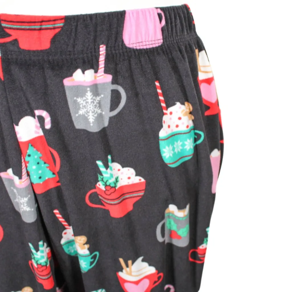 Holiday 2-Piece Pajama Set – Women’s Size S, Sherpa Top & Velour Pants - Image 12