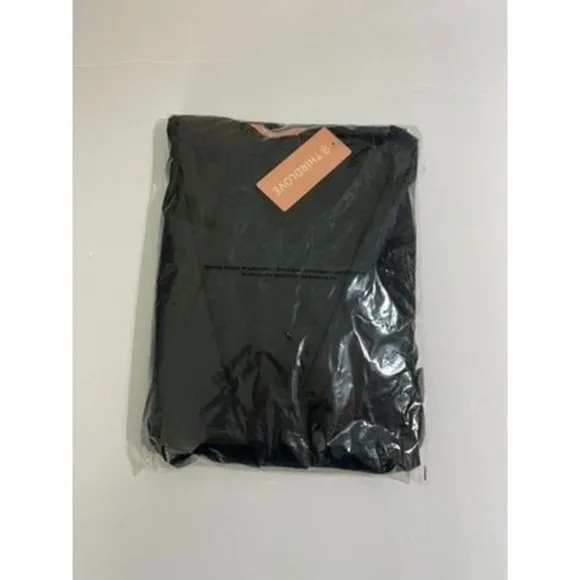 NWT Third Love Black Satin Robe OS Soft Elegant Loungewear Gift Holidays Getaway - Image 3