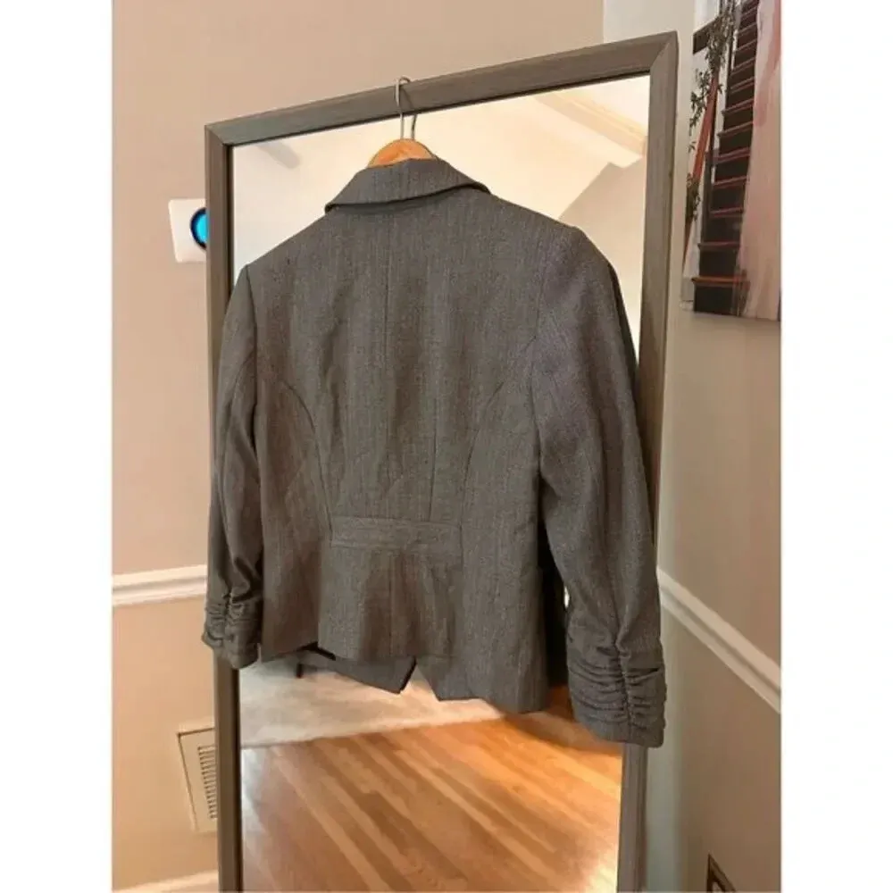 Express 2 Button Professional Blazer Retail 150‎ Gray - Image 5