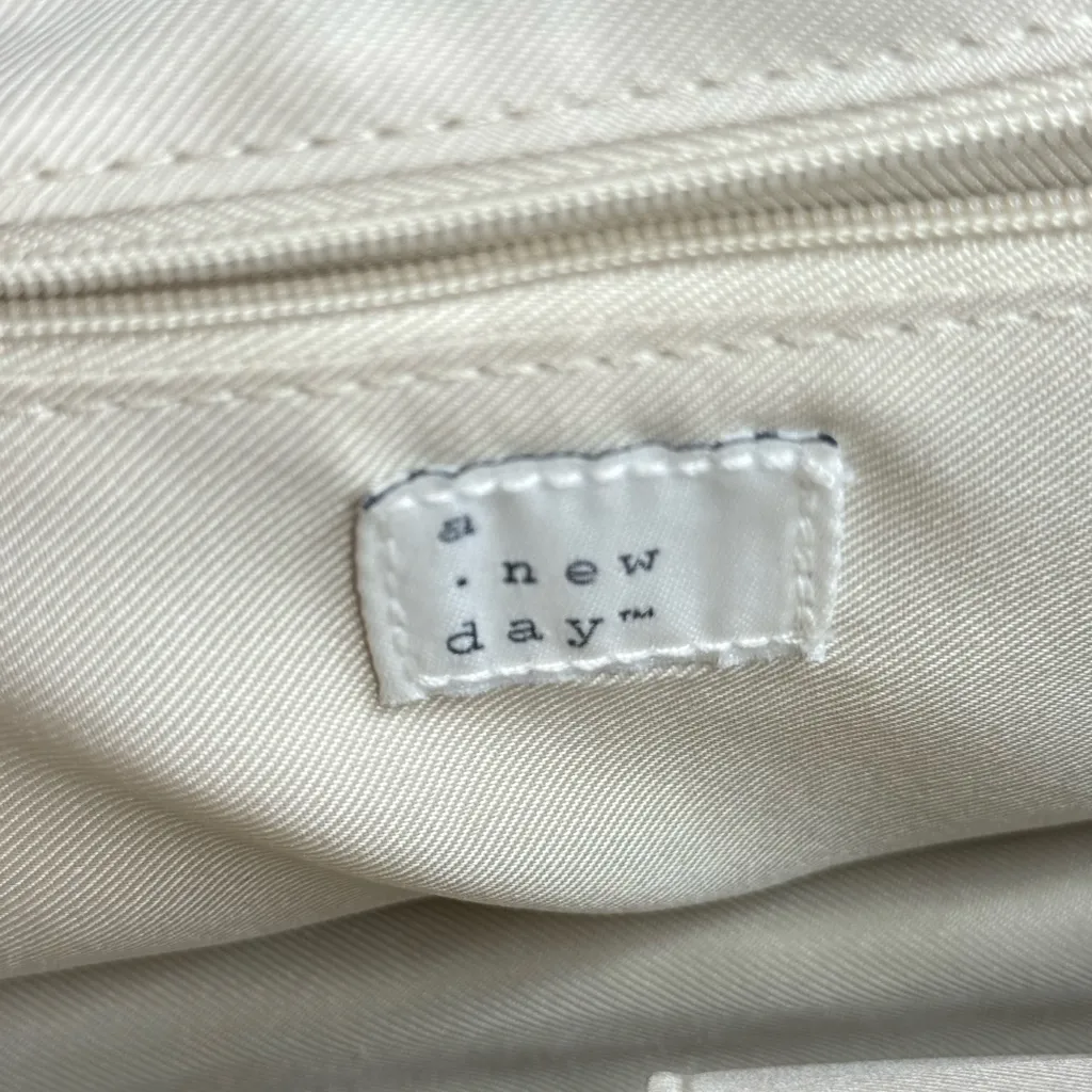 a new day Beige Satchel with Black Accents - Image 7