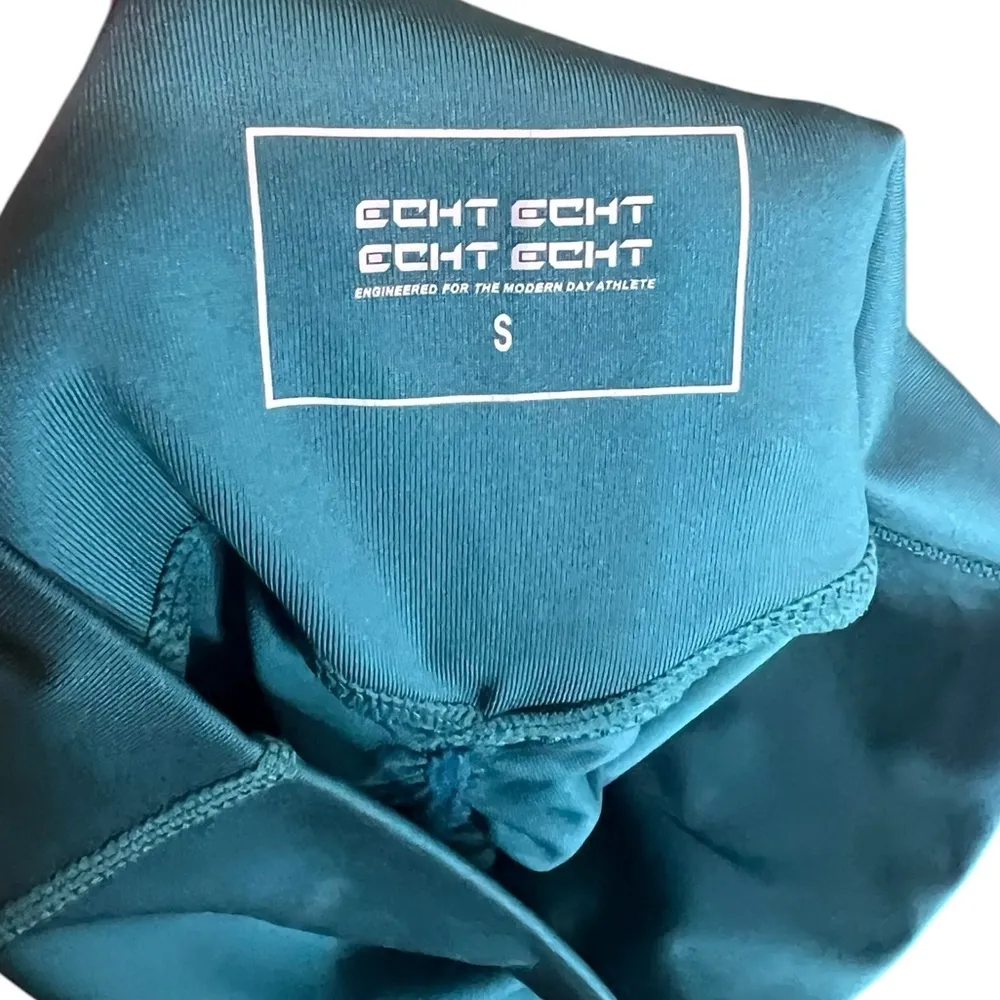 ECHT Force Scrunch Bum Teal Green Leggings Size Small - Image 11