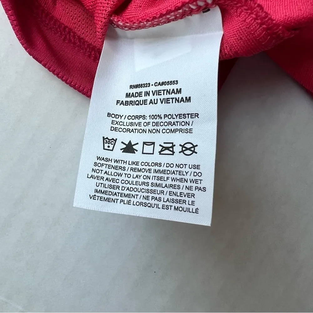 NWT  golf polo Victory floral dri-fit sleeveless top very berry size xs - Image 10