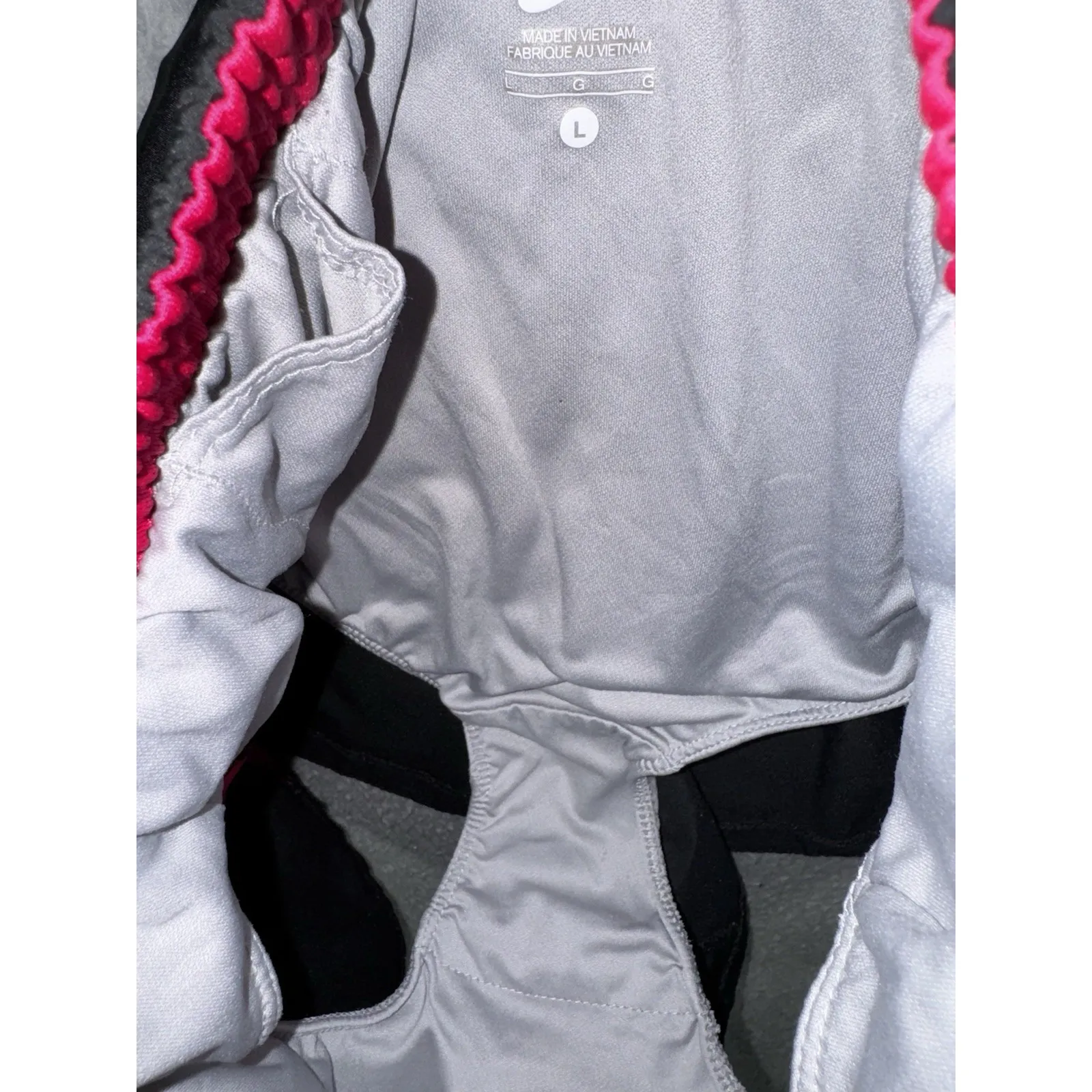 Nike  Running Shorts Women Large Two Tone Lined Swoosh‎ Logo Athletic Workout Y2K - Image 8