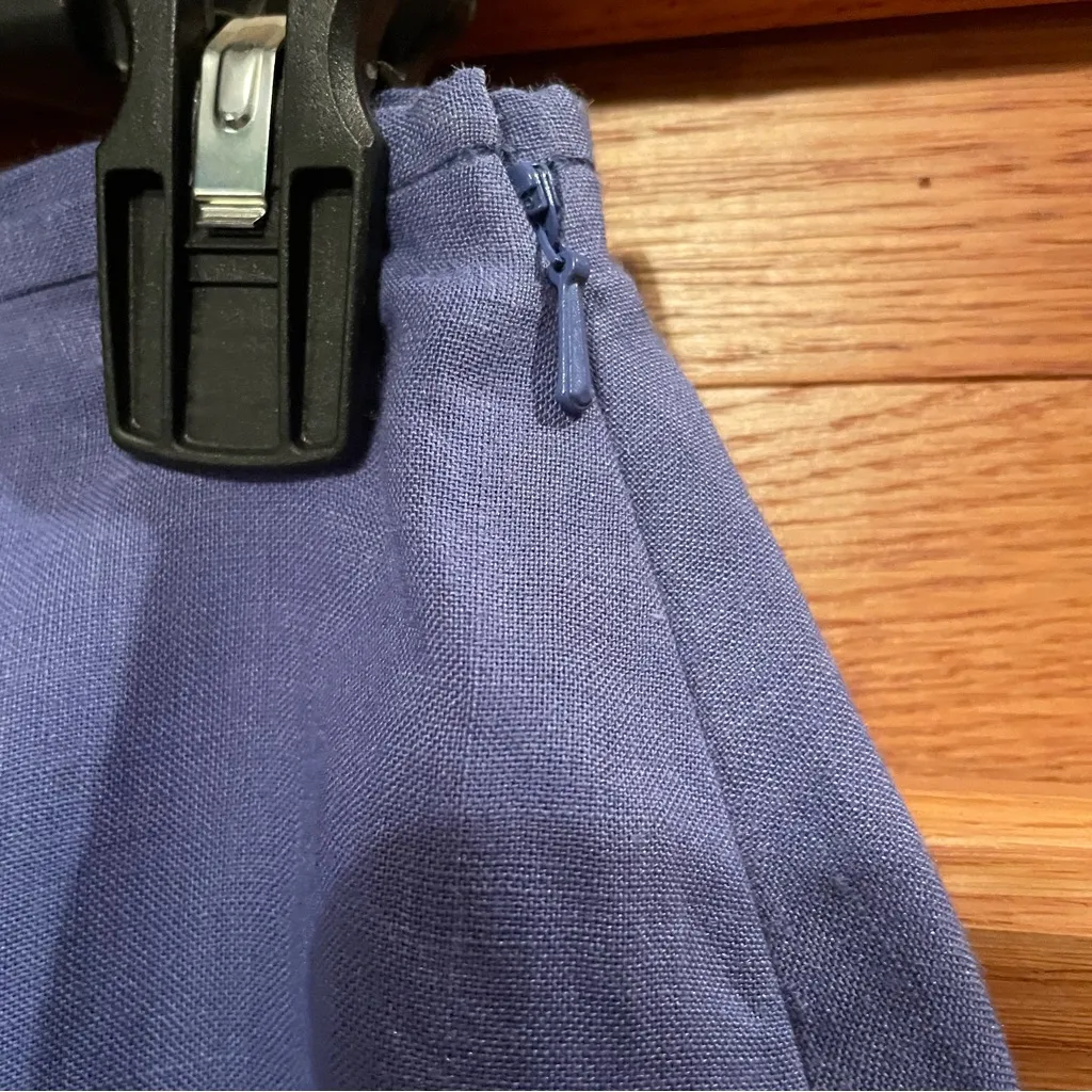 CJ Laing NWT sapphire a line starfish skirt 100% linen size 6 Blue - Image 3