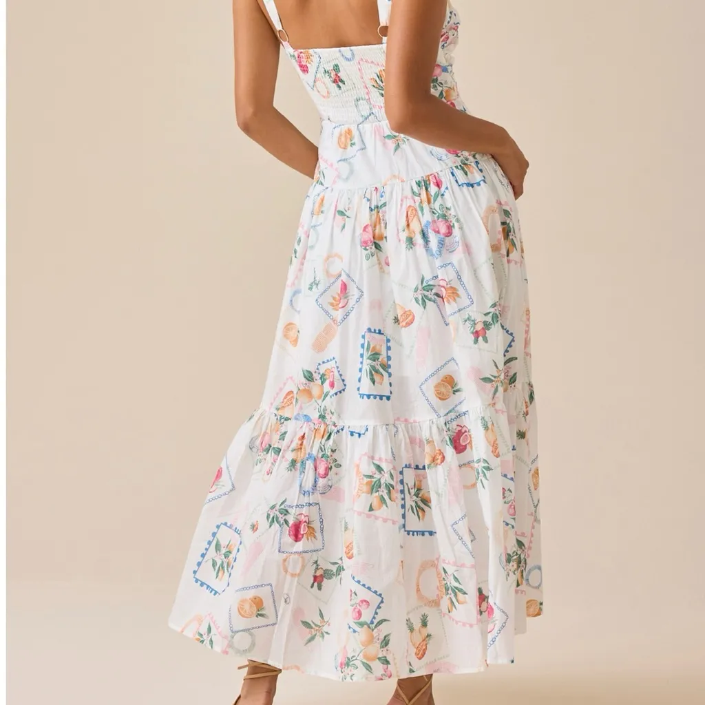 NEW Altar’d State Fruit Print Maxi Dress Size Small NWT - Image 5