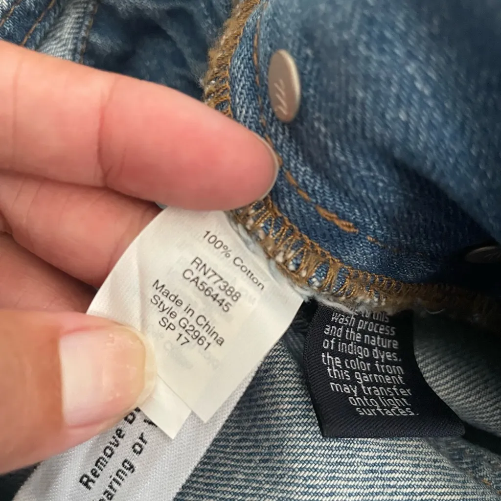 Madewell Women's  Denim Overalls Shorts Size S Blue - Image 4