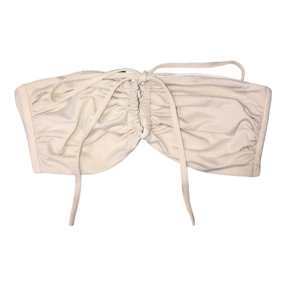 L*Space Dawn Convertible Bikini Swim Top in Shimmer Bone XL NWT Style SHDWT22 - Image 4