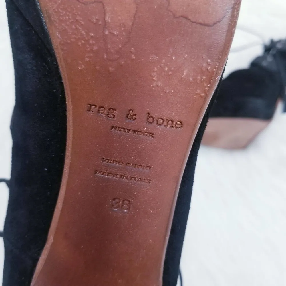 Rag & Bone Bailey Heels Suede lace up - Image 11