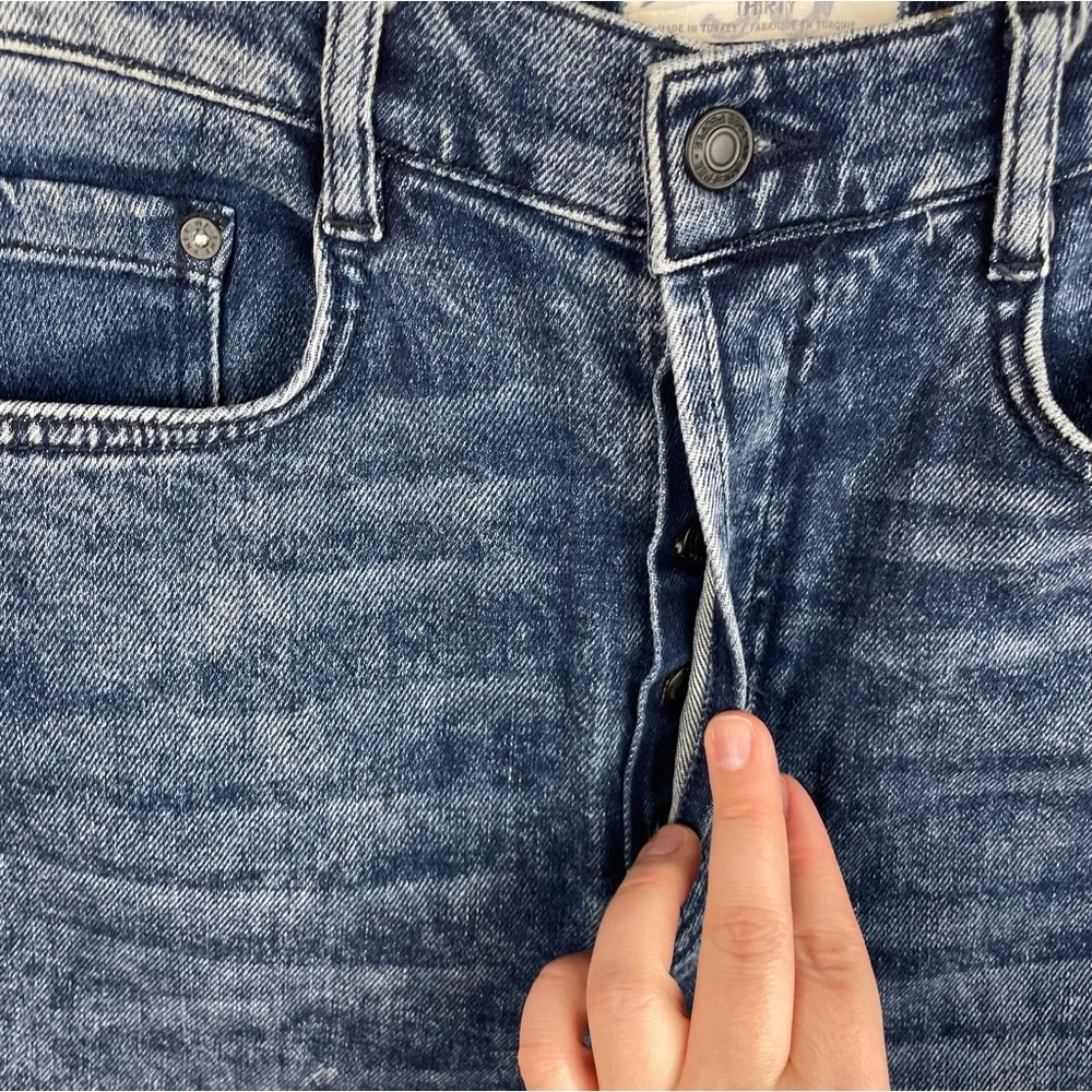 Free People We the Free Dark Acid Wash High Rise Skinny Jeans Women's Size 30 - Image 5