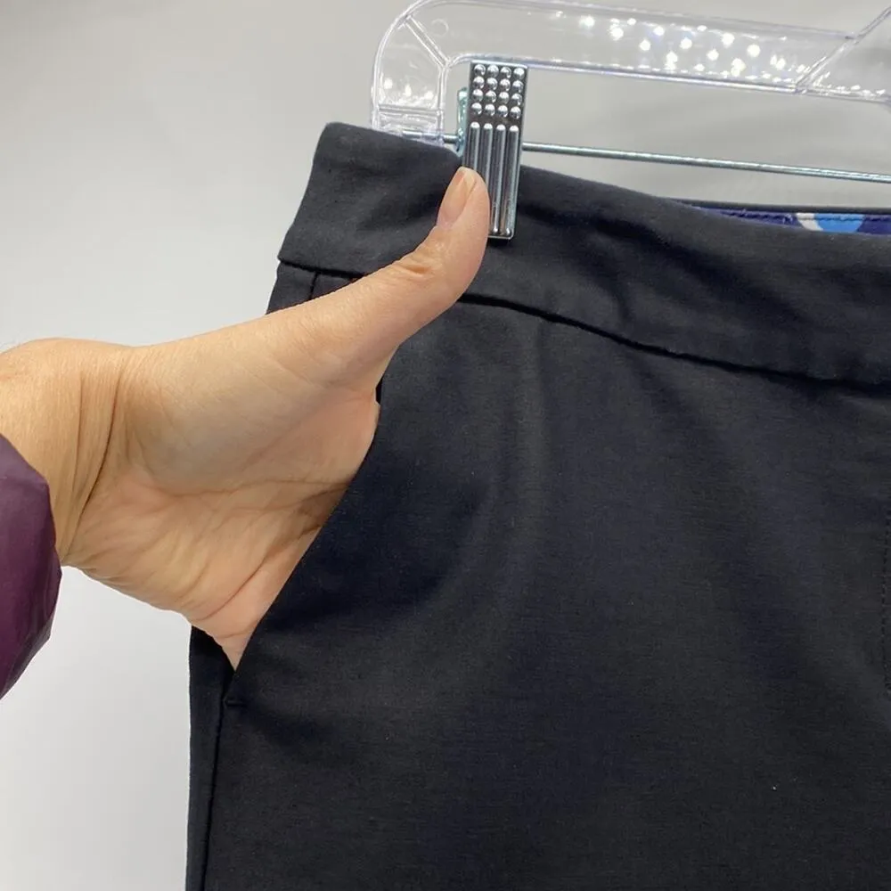 Boden black split ankle high waisted straight leg Office casual everyday sz 6 - Image 3