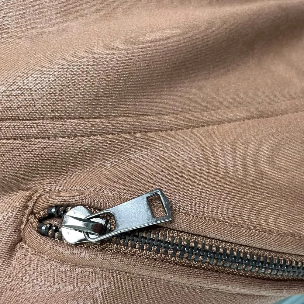 Dance & Marvel Asymmetric Zip Jacket Faux Suede Moto Edgy Streetwear Small - Image 2