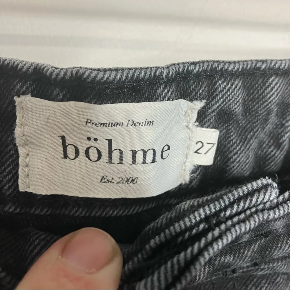Bohme‎ Harold distressed mom jeans black size 27 - Image 6