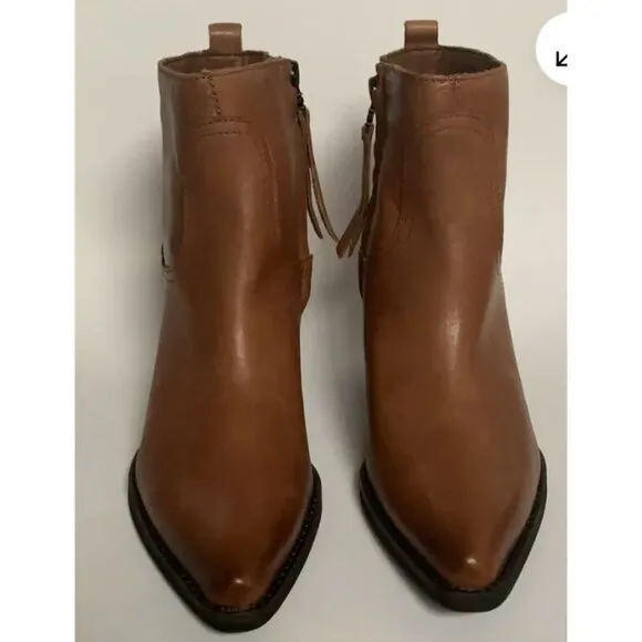 Sam Edelman Womens Wendall Whiskey Lea Classic Fashion Boots Size 7.5M Brown - Image 2