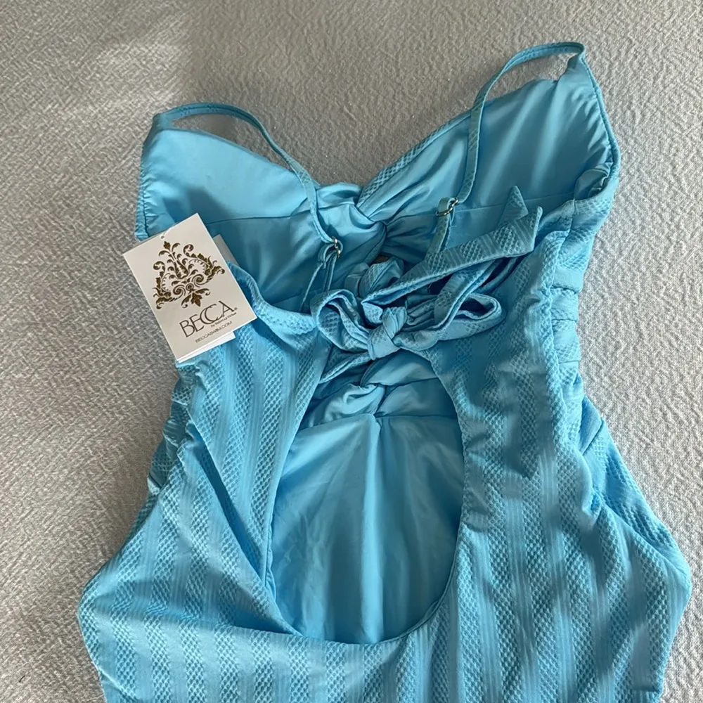 BECCA Prima. Twist Front One-Piece Swimsuit, Size Large, $148 - Image 11