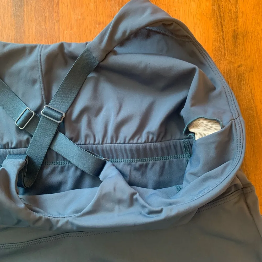 IUGA Tennis Dress XL Blue Built in Shorts and Bra Adjustable Straps Pockets - Image 6