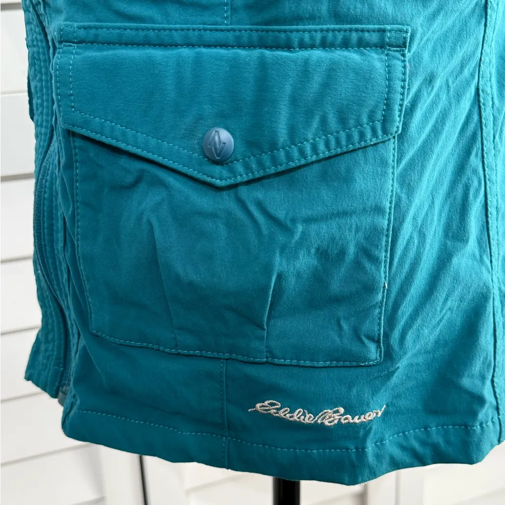 Eddie Bauer Travex Teal Utility Vest Size M - Image 5