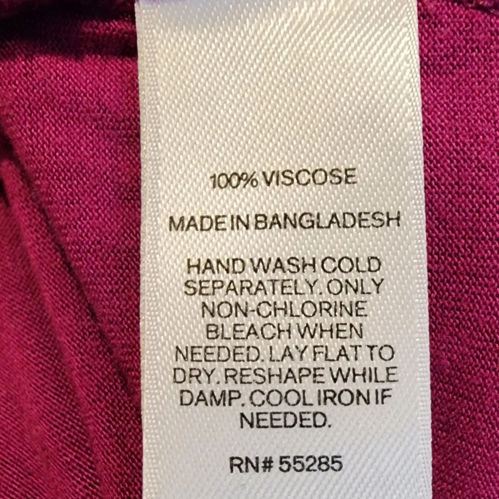 Express Cold Shoulder Long Sleeve Double Vneck Shirt Pink Berry Size XS - Image 5