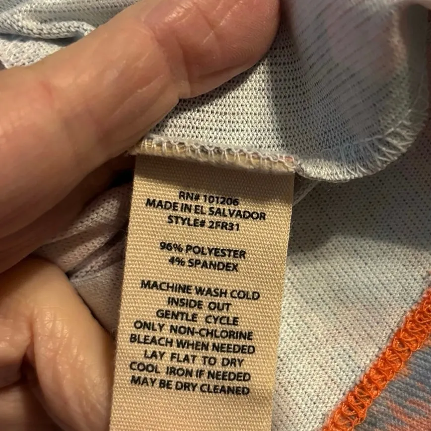 Soft Surroundings Size XL Long Sleeve Tee T Shirt Top Watercolor Floral Abstract - Image 4